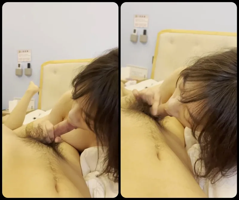 Bồ ngoan liếm láp cò bự của anh